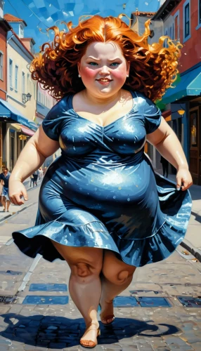 plus-size model,plus-size,fatayer,a girl in a dress,hoopskirt,merida,hipparchia,girl in a long dress,syndrome,girl walking away,keto,plus-sized,fat,woman walking,gordita,3d figure,weight loss,pregnant statue,redhead doll,girl in a historic way,Illustration,Realistic Fantasy,Realistic Fantasy 09