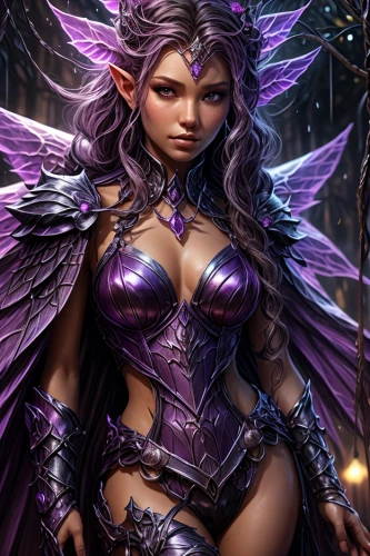 dark angel,evil fairy,archangel,cynara,malva,sorceress,wing purple,purple,dark elf,fantasy woman,violet head elf,vanessa (butterfly),faerie,goddess of justice,purple lilac,the archangel,fantasy art,fae,cupido (butterfly),harpy
