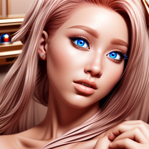realdoll,doll's facial features,cosmetic brush,cosmetic,porcelain doll,barbie doll,oil cosmetic,artificial hair integrations,painter doll,natural cosmetic,barbie,blue eyes,artist doll,female doll,lycia,hair coloring,custom portrait,porcelain dolls,beauty salon,cosmetic sticks