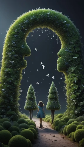 children's background,fairy forest,cartoon forest,girl with tree,fairy world,forest of dreams,3d fantasy,dream world,mushroom landscape,girl and boy outdoor,studio ghibli,children's fairy tale,parallel worlds,inner child,enchanted forest,the way of nature,parallel world,imagination,alice in wonderland,tree grove,Photography,Artistic Photography,Artistic Photography 11