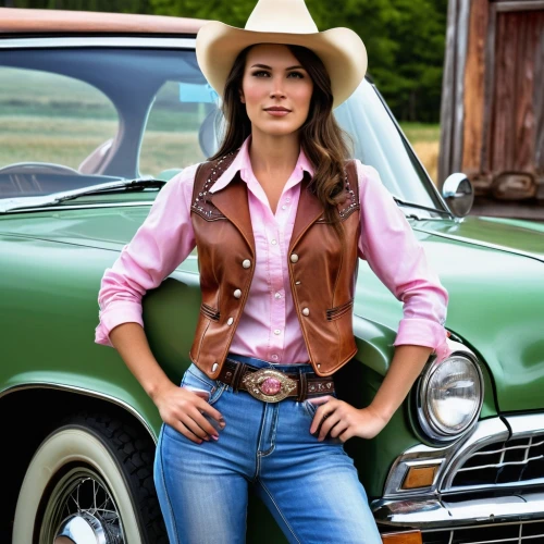 countrygirl,cowgirl,country style,cowgirls,farm girl,dodge monaco,leather hat,southern belle,retro women,buick y-job,buick electra,cowboy hat,retro woman,buick century,ford torino,country,buick classic cars,dodge la femme,stetson,wrangler,Photography,General,Realistic