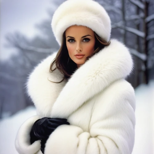 white fur hat,fur clothing,fur coat,elizabeth taylor,fur,joan collins-hollywood,elizabeth taylor-hollywood,suit of the snow maiden,the snow queen,jean simmons-hollywood,ice princess,the fur red,coat color,white turf,women fashion,overcoat,wintry,corona winter,vintage fashion,brooke shields,Art,Artistic Painting,Artistic Painting 24
