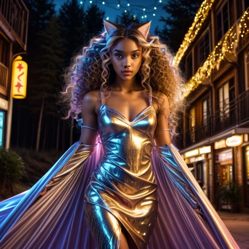 queen of the night,fantasy woman,queen,goddess,fairy queen,mary-gold,queen bee,neon body painting,goddess of justice,golden,glamor,cinderella,light of art,aphrodite,lux,a woman,fabulous,kenya,golden crown,dazzling