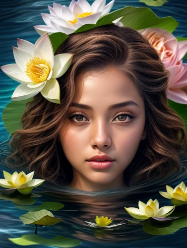 portrait background,waterlily,flower background,yellow rose background,girl in flowers,water lily,water lilies,water lilly,world digital painting,water rose,beautiful girl with flowers,flower painting,paper flower background,flower water,photo painting,lily water,mystical portrait of a girl,image manipulation,rosa ' amber cover,flower of water-lily