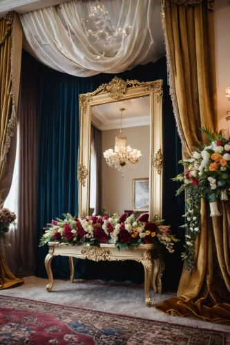 bridal suite,ornate room,wedding decoration,interior decor,royal interior,floral decorations,wedding decorations,interior decoration,napoleon iii style,decor,wedding frame,casa fuster hotel,chateau margaux,entrance hall,venice italy gritti palace,rococo,decorations,stately home,villa cortine palace,gleneagles hotel,Photography,General,Cinematic