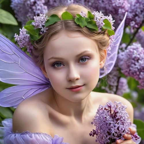 faery,little girl fairy,faerie,flower fairy,butterfly lilac,child fairy,lilac flower,lilac blossom,garden fairy,fairy,lilac flowers,fairy queen,lilacs,common lilac,beautiful girl with flowers,violet flowers,golden lilac,precious lilac,fairies,pale purple,Photography,General,Realistic