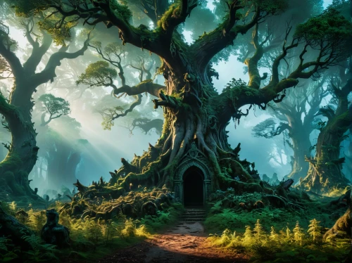 elven forest,enchanted forest,fairy forest,holy forest,fairytale forest,fantasy landscape,druid grove,haunted forest,fantasy picture,the roots of trees,witch's house,old-growth forest,the forest,forest glade,forest landscape,forest tree,forest chapel,cartoon video game background,forest of dreams,aaa,Photography,General,Fantasy