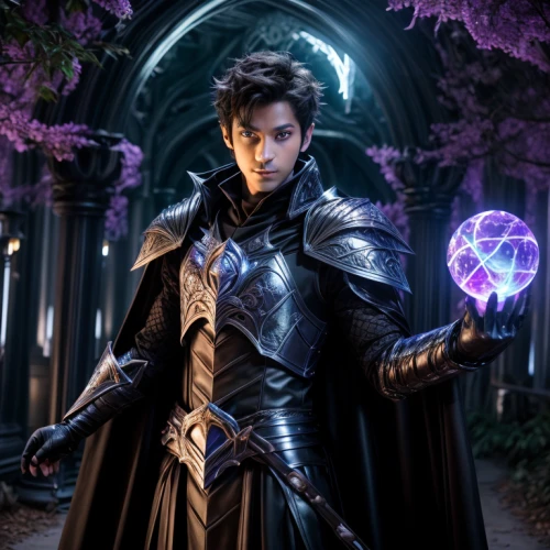 male elf,merlin,dodge warlock,star-lord peter jason quill,fantasy picture,magneto-optical disk,magneto-optical drive,magus,cosplay image,ironweed,skyflower,valerian,purple,male character,mage,heroic fantasy,cosplayer,vax figure,scepter,summoner