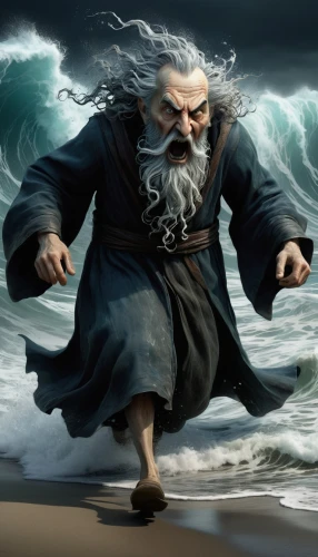 god of the sea,sea god,the wind from the sea,poseidon god face,man at the sea,poseidon,sea storm,moses,version john the fisherman,el mar,biblical narrative characters,wind wave,the storm of the invasion,wind warrior,tsunami,the man in the water,storm surge,twelve apostle,churning,monk,Illustration,Abstract Fantasy,Abstract Fantasy 18