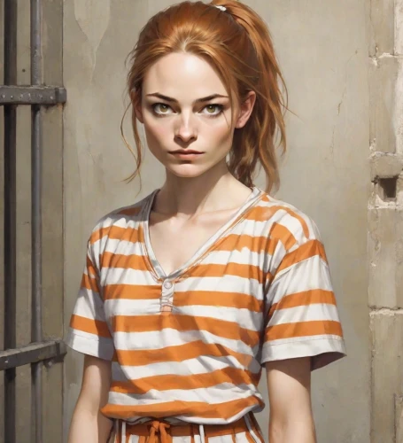 prisoner,david bates,portrait of a girl,girl in t-shirt,clementine,prison,girl portrait,nora,young woman,isolated t-shirt,clary,girl in a historic way,the girl at the station,girl with cloth,the girl's face,liberty cotton,girl with bread-and-butter,worried girl,cinnamon girl,girl in cloth,Digital Art,Character Design