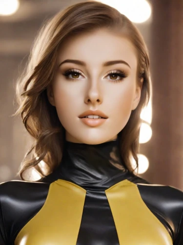 kryptarum-the bumble bee,latex clothing,yellow and black,realdoll,bee,wasp,bumblebee,bumble bee,social,bumble-bee,xmen,x-men,silk bee,yellow,sprint woman,honeybee,x men,aurora yellow,female model,aa