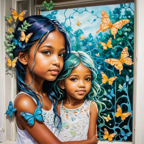 oil painting on canvas,little girls,oil painting,flower painting,blue butterflies,art painting,children girls,little girl and mother,little angels,oil on canvas,girl and boy outdoor,afro american girls,little boy and girl,two girls,child portrait,street artists,twin flowers,photo painting,childs,little girls walking,Unique,Paper Cuts,Paper Cuts 01
