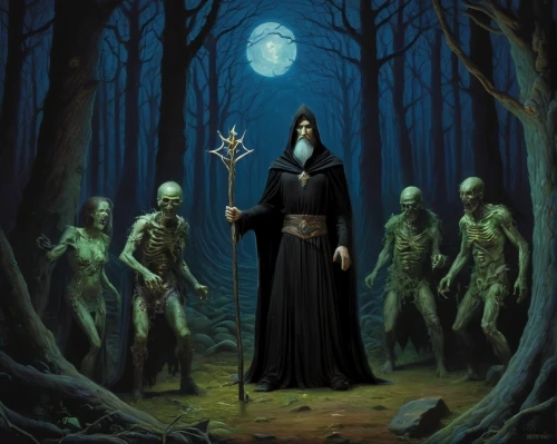 dance of death,priestess,sorceress,danse macabre,grimm reaper,the witch,fantasy picture,gothic portrait,the enchantress,pilgrimage,blue enchantress,druids,seven sorrows,gothic woman,the mother and children,grim reaper,pagan,the collector,hag,celebration of witches