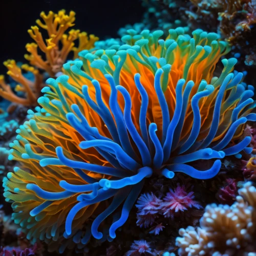 amphiprion,blue anemone,anemone fish,coral reef,sea anemone,coral guardian,anemonefish,feather coral,blue chrysanthemum,bubblegum coral,coral,coral swirl,clown fish,coral fingers,anemonin,clownfish,deep coral,reef,long reef,blue anemones