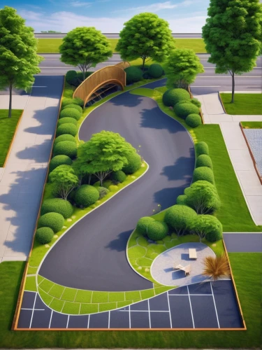 highway roundabout,roundabout,paved square,traffic circle,bicycle path,japanese zen garden,curvy road sign,landscaping,urban park,golf course background,mini golf course,pathway,feng shui golf course,landscape design sydney,zen garden,3d rendering,landscape designers sydney,park,landscape plan,entry path,Photography,General,Realistic