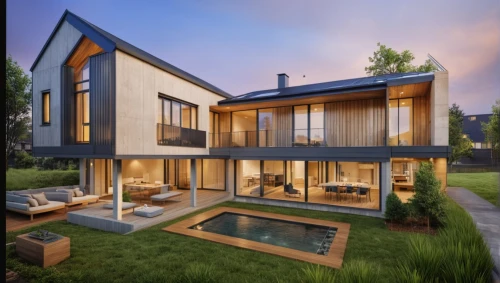 modern house,3d rendering,modern architecture,smart house,cubic house,smart home,timber house,cube house,house shape,wooden house,eco-construction,inverted cottage,danish house,modern style,frame house,new england style house,cube stilt houses,landscape design sydney,mid century house,luxury property,Photography,General,Realistic