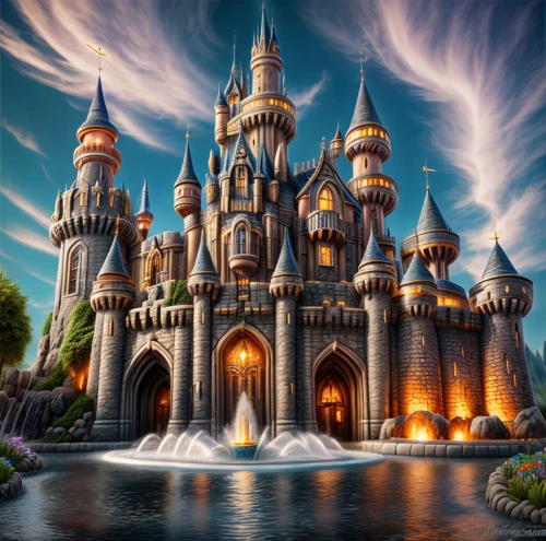 fairy tale castle,fairytale castle,disney castle,water castle,disneyland park,cinderella's castle,the disneyland resort,gold castle,fantasy world,magic castle,castle of the corvin,fantasy picture,sleeping beauty castle,castles,castel,fairytale,fantasy city,fairy tale,children's fairy tale,3d fantasy