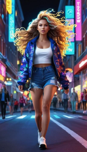 sprint woman,photoshop manipulation,girl walking away,roller skating,digital compositing,artistic roller skating,pedestrian,80s,photoshop creativity,nerve,fashion vector,freestyle walking,hip,girl in a long,photomanipulation,teen,running fast,3d background,female runner,photo manipulation,Photography,General,Realistic