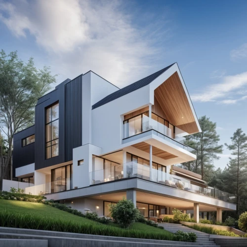 modern house,modern architecture,smart house,cube house,dunes house,cubic house,two story house,residential house,contemporary,smart home,modern style,timber house,luxury property,residential,luxury real estate,luxury home,mid century house,house shape,eco-construction,3d rendering,Photography,General,Realistic