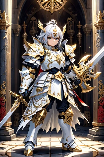 paladin,king sword,white eagle,crusader,ruler,lion white,knight armor,knight,male character,nelore,emperor,knight festival,excalibur,alibaba,armored,white rose snow queen,fantasy warrior,white gold,lancers,swordsman,Anime,Anime,Traditional