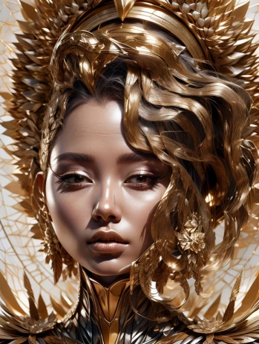 golden crown,golden mask,gold foil mermaid,gold foil art,gold foil crown,gold filigree,gold leaf,gold paint stroke,golden wreath,foil and gold,gold mask,gold foil,gold crown,fashion illustration,fantasy portrait,gold paint strokes,gold flower,golden apple,bjork,mary-gold