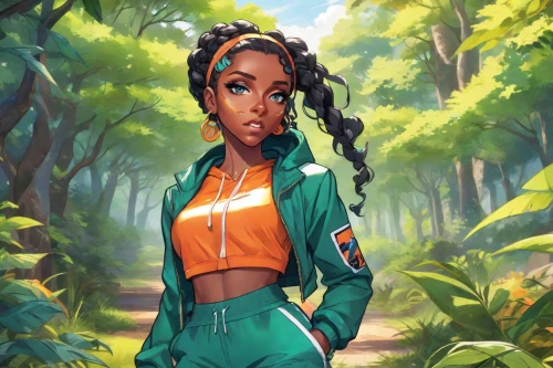 tropical greens,background ivy,tiana,rosa ' amber cover,tracksuit,jungle,forest background,cg artwork,ixora,flora,rwanda,game illustration,world digital painting,tropical,jasmine,sci fiction illustration,tropics,digital painting,jaya,summer background,Digital Art,Anime