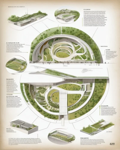 landscape plan,permaculture,futuristic architecture,school design,ecological sustainable development,urban design,cross sections,oval forum,archidaily,landform,wastewater treatment,maya civilization,artificial island,architect plan,grass roof,urban park,water courses,eco-construction,helipad,green space,Unique,Design,Infographics