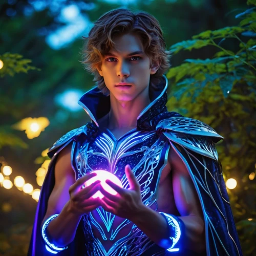 valerian,star-lord peter jason quill,male elf,dodge warlock,cosplay image,runes,magus,heart energy,aaa,neon body painting,cleanup,male character,lokdepot,magneto-optical disk,rune,cosplayer,merlin,magneto-optical drive,mage,amulet,Photography,General,Realistic