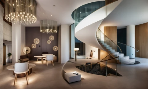 penthouse apartment,interior modern design,circular staircase,winding staircase,modern decor,luxury home interior,interior design,contemporary decor,modern living room,spiral staircase,modern room,loft,spiral stairs,shared apartment,sky apartment,staircase,an apartment,home interior,modern style,outside staircase,Photography,General,Realistic