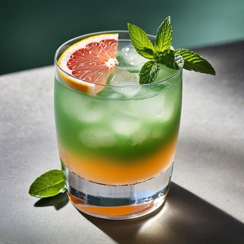 mint julep,melon cocktail,mojito,mai tai,planter's punch,caipiroska,kiwi coctail,caipirinha,bacardi cocktail,fruitcocktail,crème de menthe,rum swizzle,apple mint,classic cocktail,pineapple cocktail,shrimp cocktail,dark 'n' stormy,tropical drink,green tangerine,whiskey sour,Photography,General,Realistic