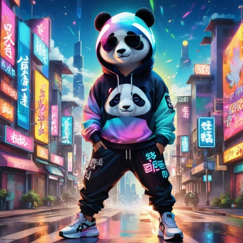 panda,kawaii panda,chinese panda,pandas,panda bear,kawaii panda emoji,hk,little panda,pandabear,kung,80s,giant panda,would a background,hanging panda,panda cub,yuan,harajuku,world digital painting,hong,80's design,Illustration,Realistic Fantasy,Realistic Fantasy 20