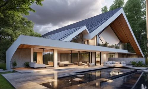 folding roof,roof landscape,roof panels,metal roof,modern house,3d rendering,house roof,modern architecture,house shape,roof structures,frame house,pool house,eco-construction,wooden roof,timber house,flat roof,slate roof,roof tile,roof domes,futuristic architecture,Photography,General,Realistic