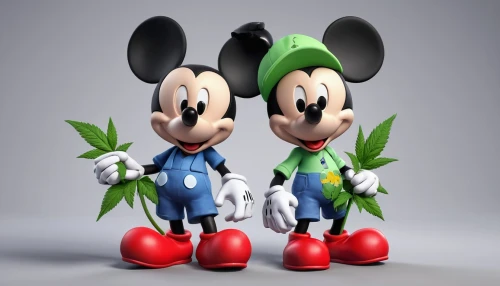 mickey mouse,micky mouse,mickey,mickey mause,cartoon flowers,marijuiana,lilo,pot mariogld,flowers png,weed,3d model,clovers,mice,schisandraceae,hemp family,cannabinol,cinema 4d,3d render,minnie mouse,pot,Unique,3D,3D Character