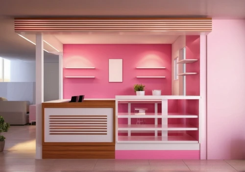 kitchenette,room divider,search interior solutions,pink vector,kitchen design,storage cabinet,cabinetry,interior design,the little girl's room,modern decor,walk-in closet,children's bedroom,interior decoration,modern room,baby room,clove pink,bookcase,cupboard,kids room,pantry,Photography,General,Realistic