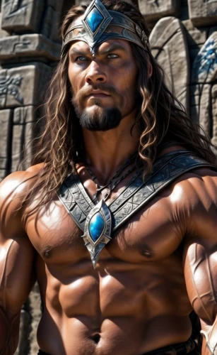 barbarian,hercules,poseidon god face,aquaman,greyskull,male character,cent,hercules winner,poseidon,polynesian,sea god,greek god,he-man,warlord,raider,muscular,statue of hercules,god of the sea,moana,aztec