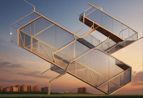 cube stilt houses,moveable bridge,cubic house,sky apartment,steel stairs,room divider,steel sculpture,sky space concept,glass facade,outside staircase,frame house,modern architecture,structural glass,block balcony,spiral stairs,lattice windows,kinetic art,mirror house,cubic,futuristic architecture,Photography,General,Realistic