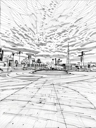 virtual landscape,panoramical,vanishing point,city scape,city highway,camera drawing,wireframe graphics,wireframe,intersection,windshield,freeway,timelapse,roadway,overpass,geometric ai file,roads,suburbs,taxiway,highway,car drawing,Design Sketch,Design Sketch,None