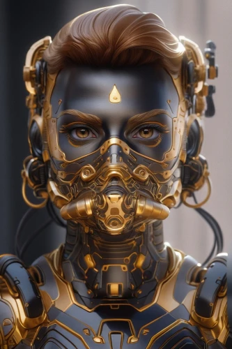 cyborg,gold mask,golden mask,c-3po,tracer,ffp2 mask,cosmetic,3d man,light mask,diving mask,aquanaut,cybernetics,chainlink,breathing mask,protective mask,oil cosmetic,respirator,face shield,jaya,cyclops,Photography,General,Natural