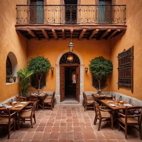 hacienda,marrakesh,santa barbara,courtyard,patio,marrakech,spanish tile,spanish missions in california,inside courtyard,outdoor dining,a restaurant,sicilian cuisine,morocco,mediterranean cuisine,casa fuster hotel,moroccan pattern,riad,boutique hotel,tuscan,rosa cantina,Photography,General,Natural