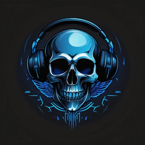 spotify icon,soundcloud icon,steam icon,music player,music background,skeleltt,day of the dead icons,steam logo,skull allover,headphone,audio player,earphone,vector graphic,edit icon,listening to music,vector illustration,vector design,twitch icon,headphones,halloween vector character,Unique,Design,Logo Design