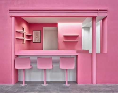 pink chair,ice cream shop,pink paper,pink vector,kitchenette,the little girl's room,interior design,room divider,modern office,pantry,rest room,study room,doctor's room,creative office,doll house,examination room,pink squares,cupboard,computer room,cube house,Photography,General,Realistic