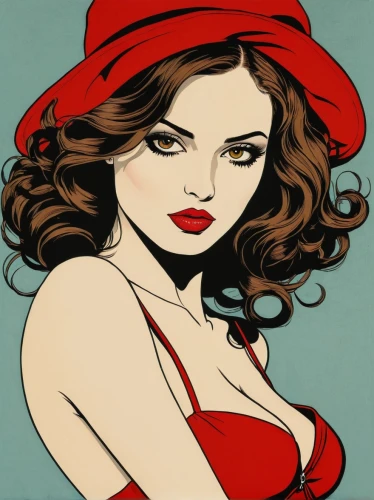 retro pin up girl,valentine pin up,retro pin up girls,valentine day's pin up,pin up girl,pin-up girl,red hat,retro 1950's clip art,retro women,retro woman,pop art style,cool pop art,watercolor pin up,christmas pin up girl,pinup girl,pin ups,retro girl,pin up,pop art woman,pin-up,Illustration,Vector,Vector 14