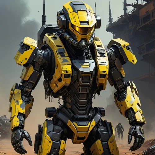 bumblebee,kryptarum-the bumble bee,stud yellow,mech,dewalt,dreadnought,destroy,bot icon,military robot,war machine,aa,bot,tau,mecha,transformer,yellow,bolt-004,yellow hammer,cleanup,minibot,Conceptual Art,Sci-Fi,Sci-Fi 01