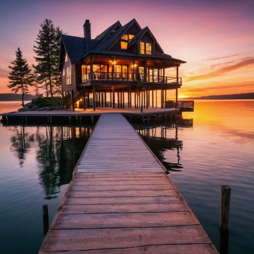 house by the water,house with lake,summer cottage,boathouse,floating huts,boat house,summer house,wooden pier,fisherman's house,stilt house,wooden house,beautiful home,log home,cottage,vancouver island,houseboat,wooden decking,house of the sea,british columbia,beautiful lake,Photography,General,Natural
