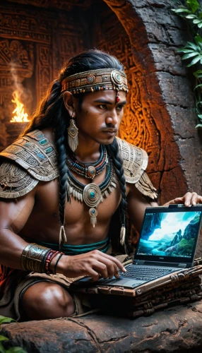 man with a computer,tablet computer,tablets consumer,tablet pc,laptop,pc laptop,digital tablet,the tablet,lenovo,graphics tablet,maya civilization,netbook,mobile tablet,hp hq-tre core i5 laptop,indian art,indian drummer,digital technology,lord shiva,tablet,ramayana,Photography,General,Fantasy