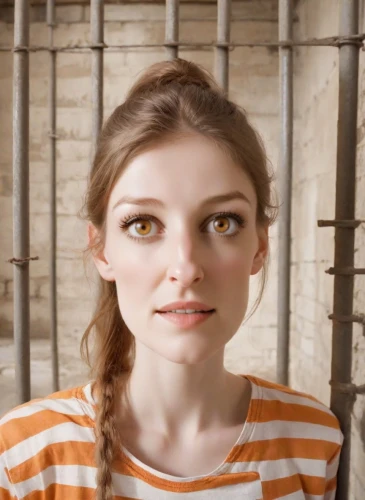 mascara,angel face,beautiful face,eyebrows,pippi longstocking,doll's facial features,the girl's face,mime,realdoll,natural cosmetic,a wax dummy,portrait of a girl,mime artist,eyebrow,french silk,pretty young woman,bindi,women's eyes,woman face,horizontal stripes