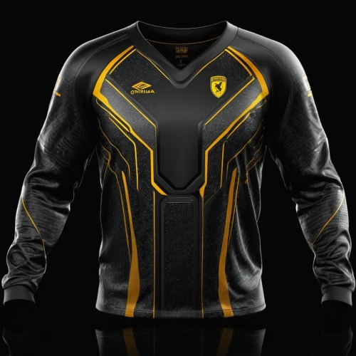 sports jersey,sports uniform,long-sleeve,maillot,ordered,apparel,bicycle jersey,gold foil 2020,ballistic vest,black yellow,uniforms,tracksuit,a uniform,uniform,mock up,long-sleeved t-shirt,black and gold,martial arts uniform,celebration cape,the back,Photography,General,Sci-Fi