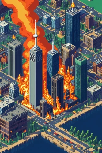 city in flames,fire disaster,fire land,fire background,destroyed city,sweden fire,detroit,explosion destroy,fire in houston,apocalyptic,burning of waste,apocalypse,honolulu,september 11,dollar burning,fires,refinery,business district,wildfires,forest fire,Unique,Pixel,Pixel 01