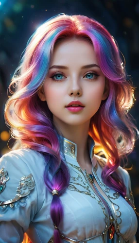 violet head elf,rapunzel,fantasy portrait,3d fantasy,show off aurora,fae,fairy tale character,aurora,fantasy picture,fantasy woman,fantasy art,female doll,fantasia,libra,merida,hair coloring,mystical portrait of a girl,faery,elf,luminous,Illustration,Realistic Fantasy,Realistic Fantasy 20