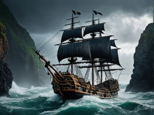 sea sailing ship,galleon ship,east indiaman,maelstrom,caravel,pirate ship,galleon,sailing ship,sail ship,full-rigged ship,sloop-of-war,sea fantasy,sailing ships,three masted sailing ship,mayflower,ghost ship,rescue and salvage ship,viking ship,barquentine,longship,Photography,General,Fantasy